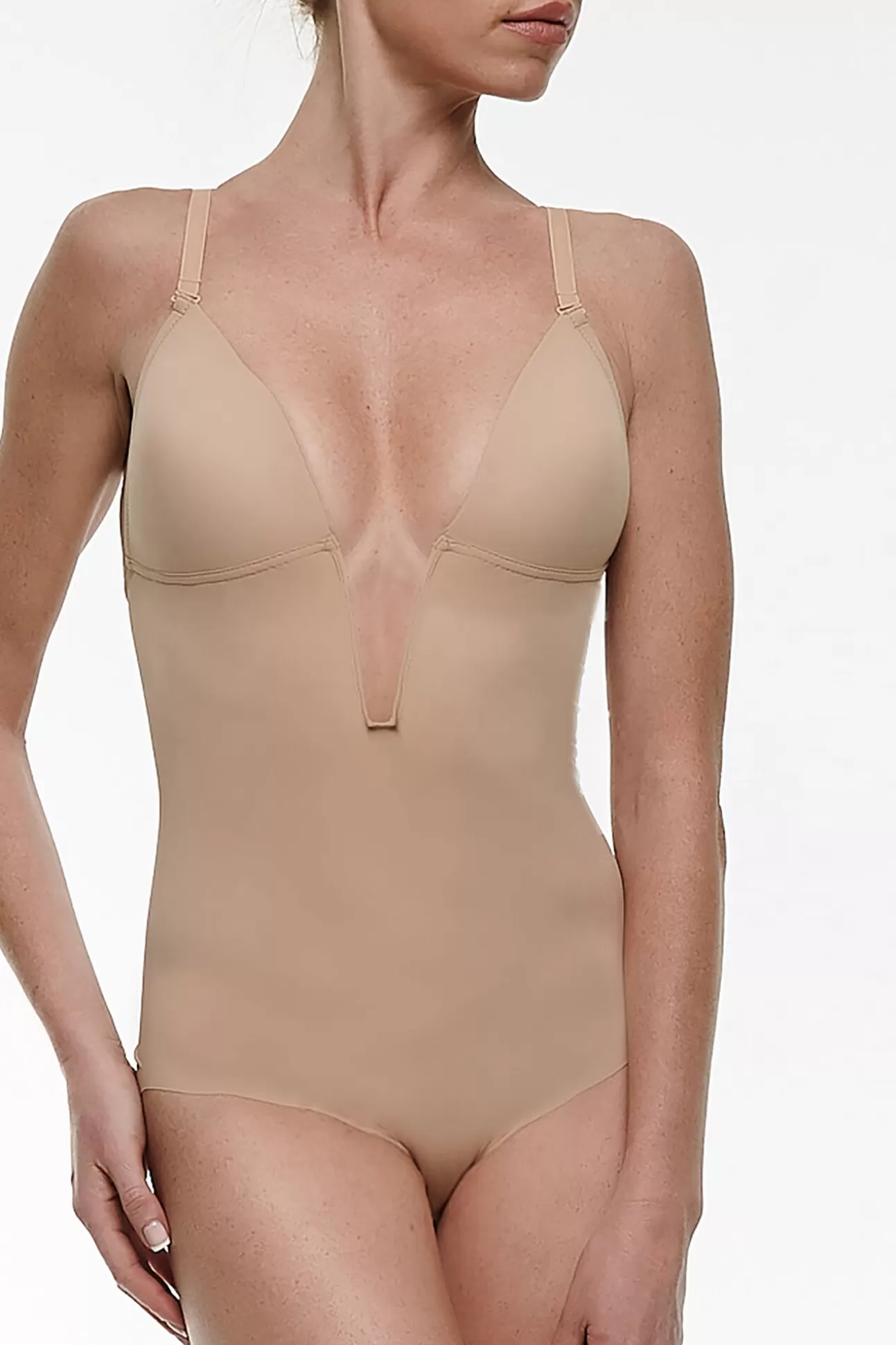 Ropa Interior^Ivette Bridal Body Copa D Sin Espalda Con Escote Pronunciado En Nude Estampado