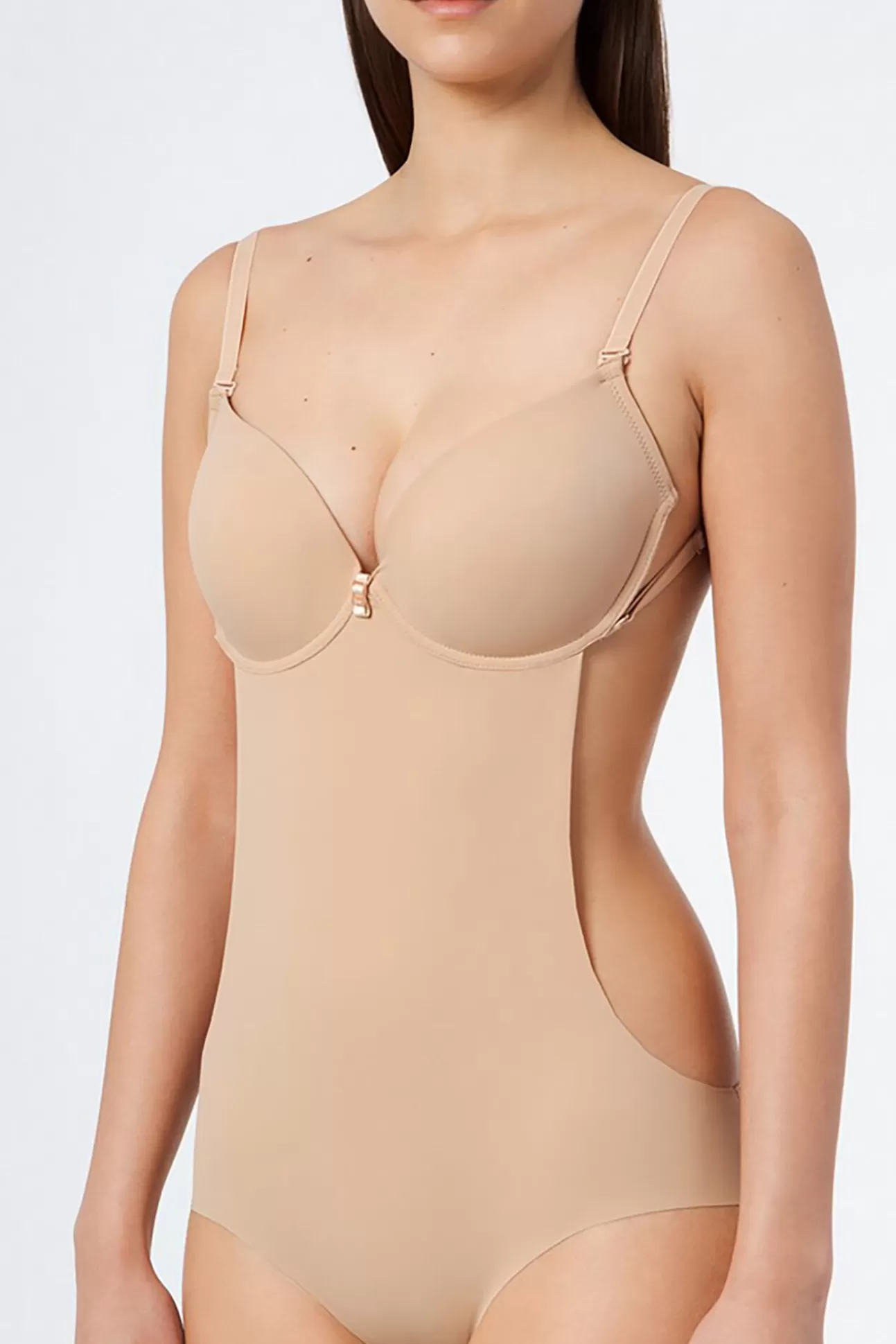 Ropa Interior^Ivette Bridal Body Trikini Con Copa Push Up En Nude Beige