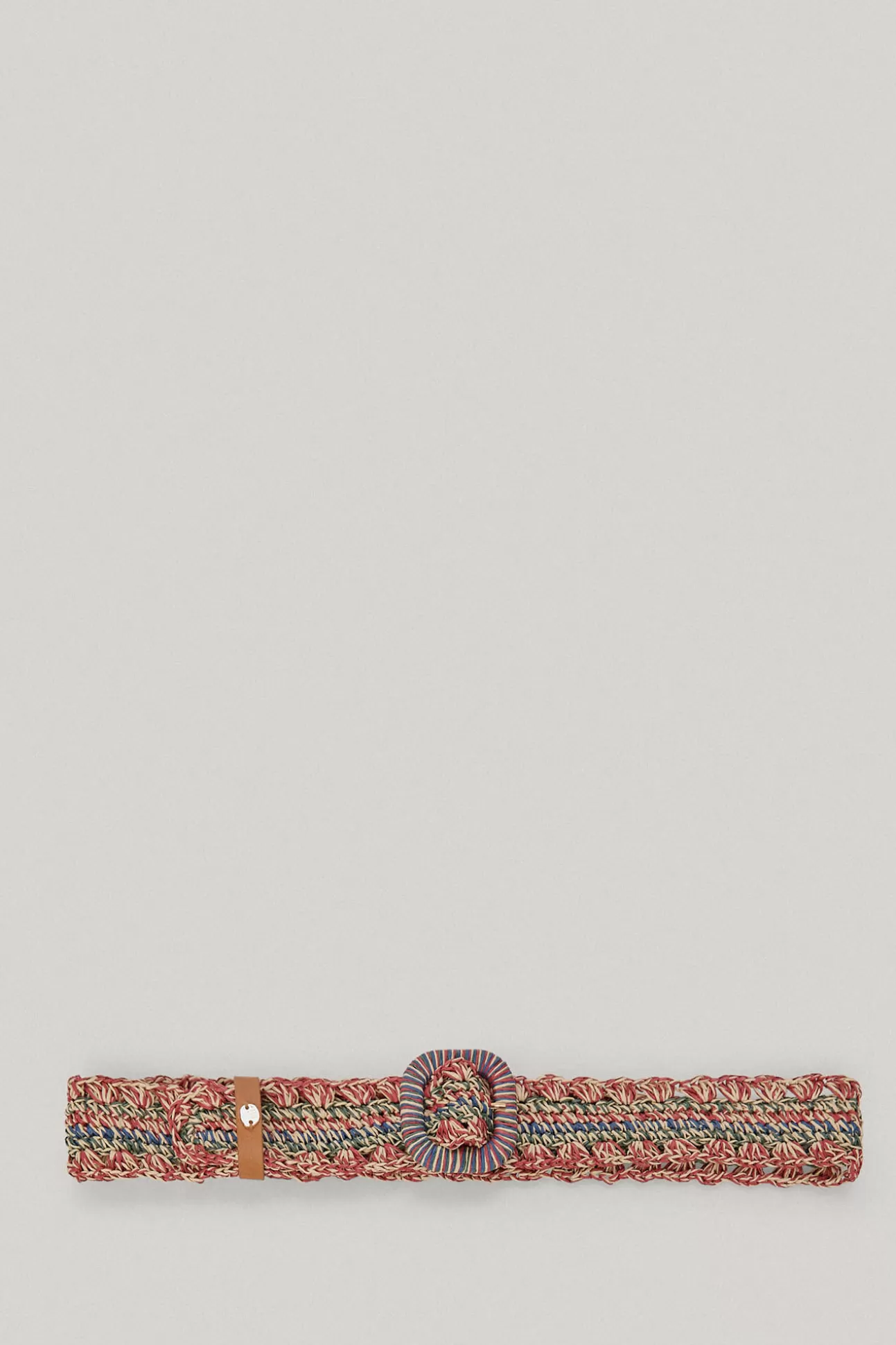 Cinturones^Pedro del Hierro Cinturon Rafia Multicolor Con Hebilla Forrada Varios