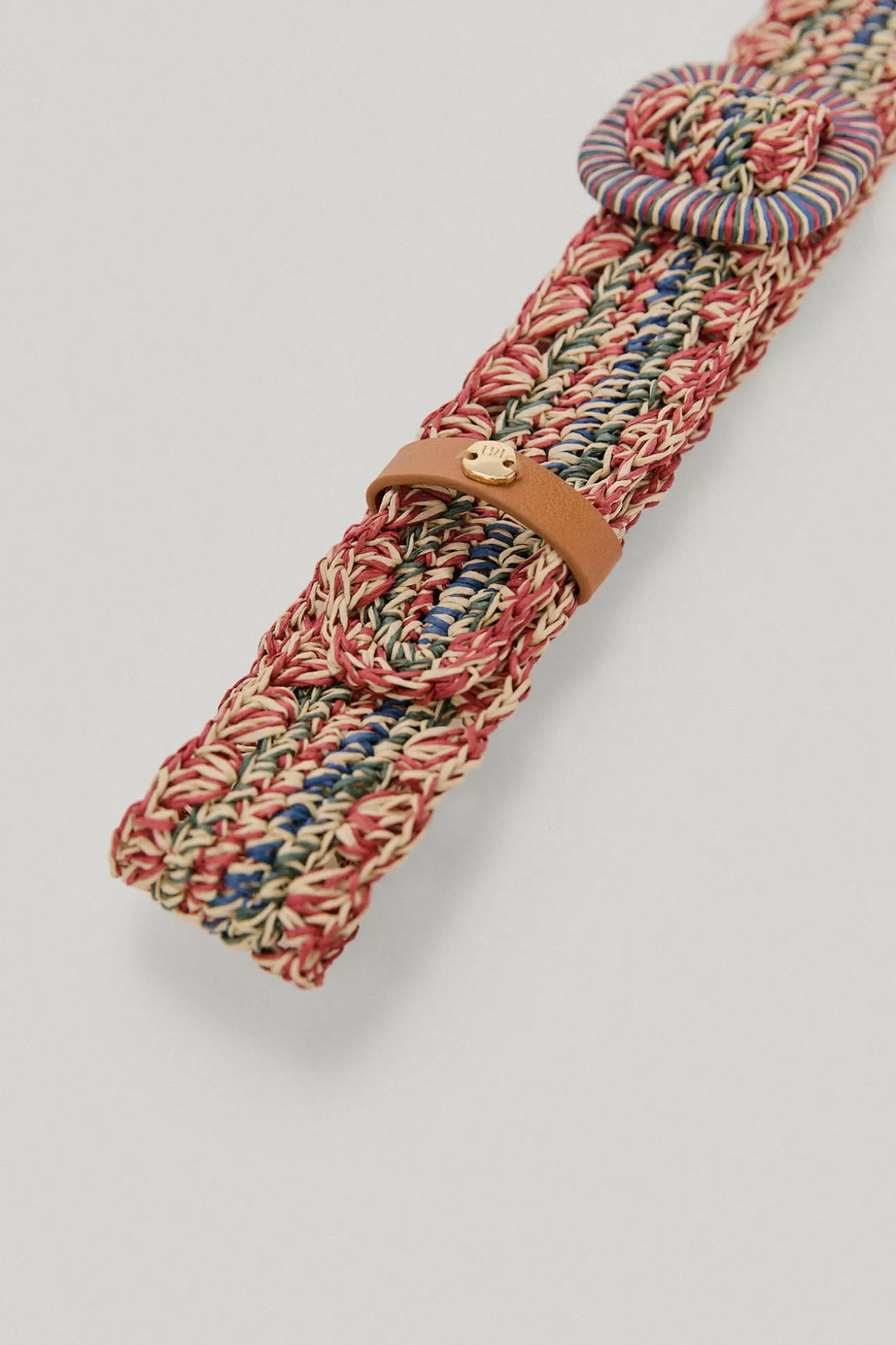 Cinturones^Pedro del Hierro Cinturon Rafia Multicolor Con Hebilla Forrada Varios