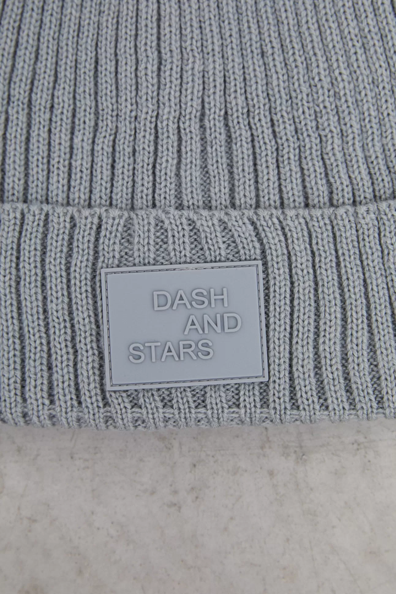 Active Wear^Dash and Stars Gorro Tricot Logo Gris